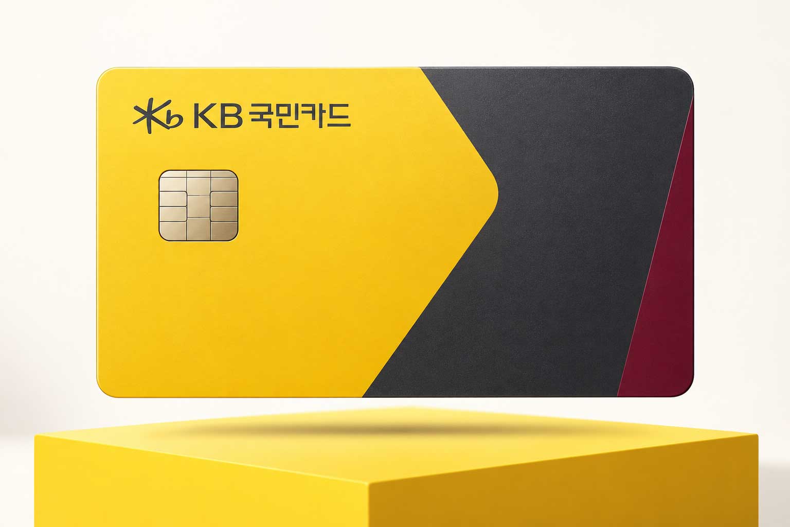 KB 국민카드 카드 혜택 안내를 위한 카드 디자인