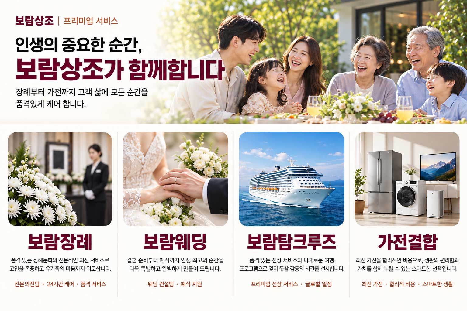 인생의 중요한 순간, 보람상조가 함께합니다